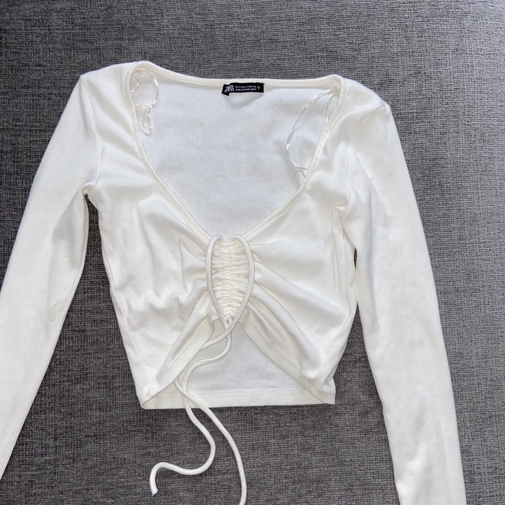 White tie crop top